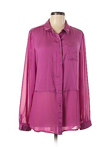 New Directions Long Sleeve Button-Down Shirt (view 1)