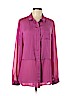 New Directions 100% Polyester Purple Long Sleeve Button-Down Shirt Size XL - photo 1