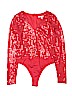 Assorted Brands 100% Polyester Red Bodysuit Size S - photo 1