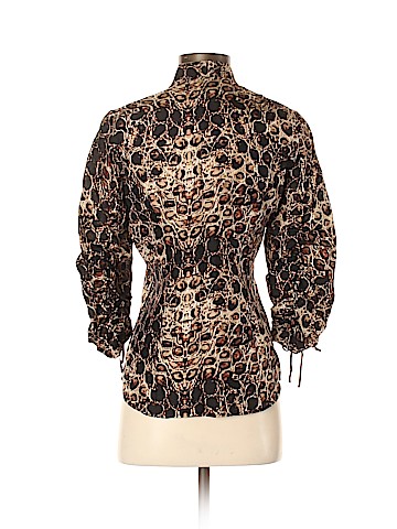 Etcetera 3/4 Sleeve Silk Top (view 2)