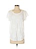 Ann Taylor LOFT 100% Cotton Ivory Short Sleeve Top Size L (petite) - photo 1