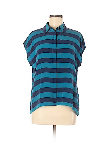 Equipment Long Sleeve Silk Top (view 1)