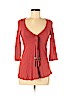 Ella Moss Orange 3/4 Sleeve Top Size S - photo 1