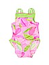 Flapdoodles Floral Pink One Piece Swimsuit 9-12 MO / 12 MO - photo 1