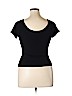 Per Se By Carlisle Black Short Sleeve Top Size L - photo 2