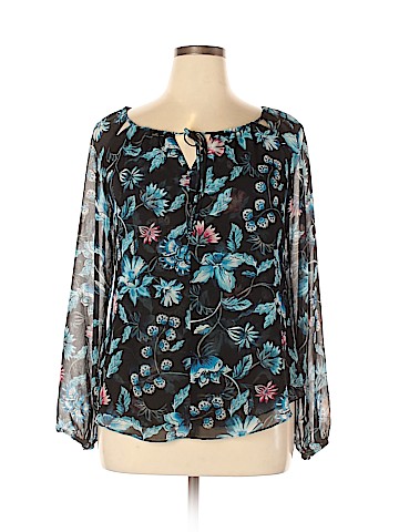 White House Black Market Long Sleeve Blouse (view 1)