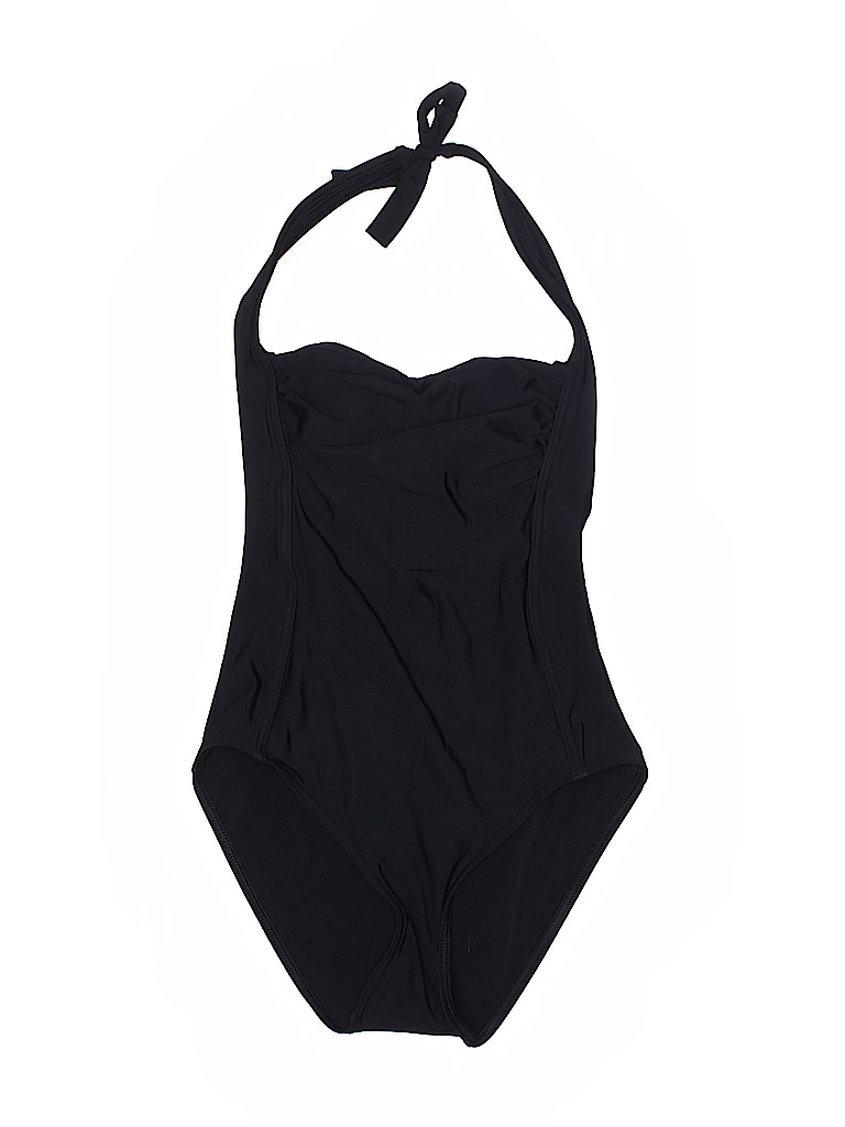 Calvin Klein Solid Black One Piece Swimsuit Size 6 - 67% off | thredUP