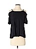 Ella Moss Black Short Sleeve Top Size S - photo 1