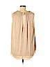 Diane von Furstenberg 100% Polyester Tan Sleeveless Blouse Size 8 - photo 2