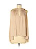 Diane von Furstenberg 100% Polyester Tan Sleeveless Blouse Size 8 - photo 1