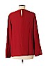 Hobbs London 100% Polyester Burgundy Long Sleeve Blouse Size 8 - photo 2
