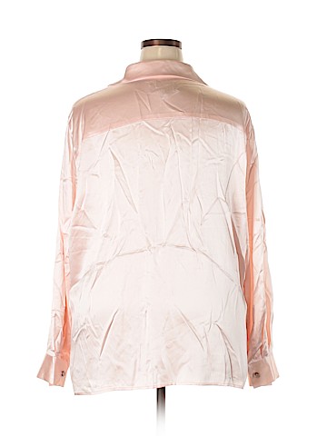 Linda Allard Ellen Tracy Long Sleeve Silk Top (view 2)