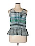 Diane von Furstenberg Blue Sleeveless Blouse Size M - photo 1