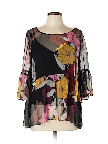 Tracy Reese 3/4 Sleeve Silk Top (view 1)