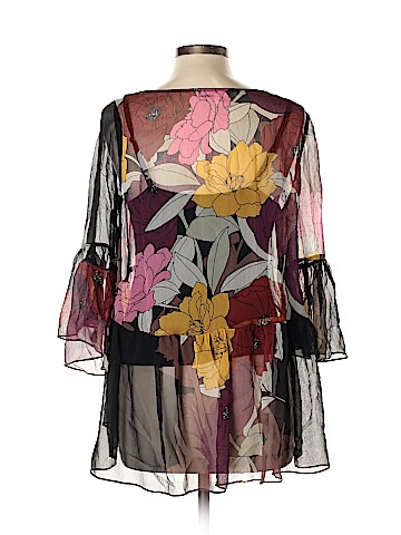 Tracy Reese 3/4 Sleeve Silk Top (view 2)