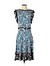 Ann Taylor LOFT Outlet 100% Rayon Blue Casual Dress Size 4 - photo 1