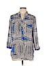 Truth 100% Polyester Blue Long Sleeve Blouse Size L - photo 1