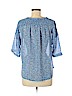 Ann Taylor LOFT 100% Cotton Blue Short Sleeve Blouse Size M (petite) - photo 2