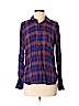 Splendid 100% Rayon Purple Long Sleeve Button-Down Shirt Size XS - photo 1