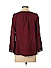 Lucky Brand 100% Rayon Burgundy Long Sleeve Blouse Size S - photo 2