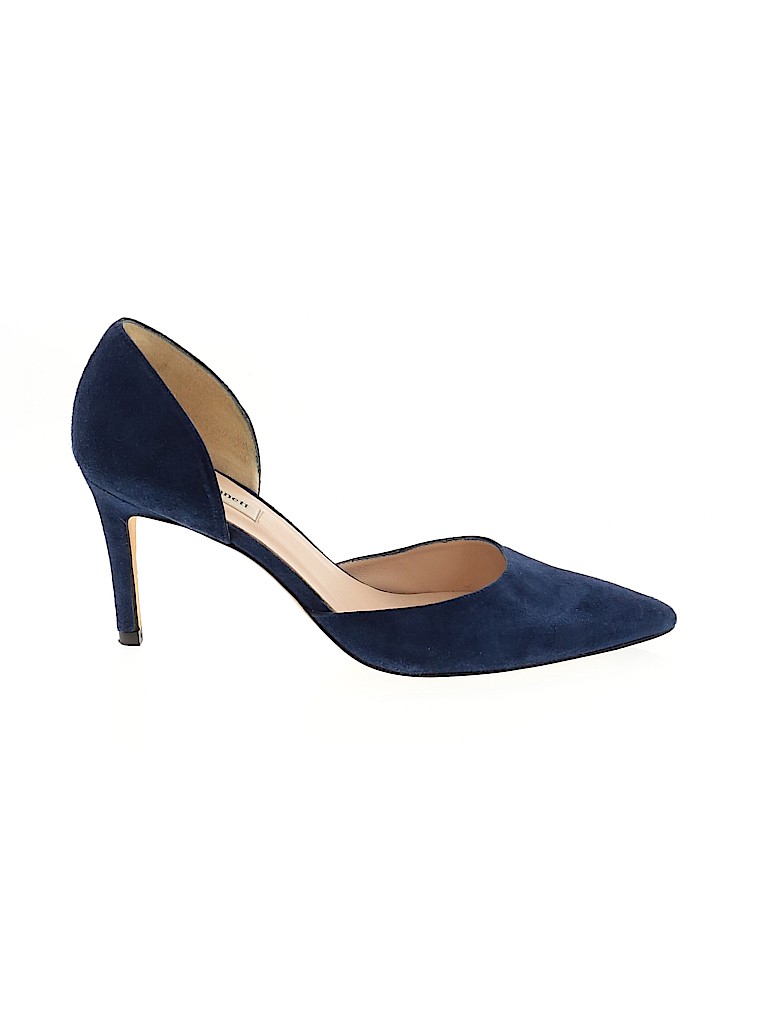 L.K. Bennett 100% Leather Solid Blue Heels Size 41 (EU) - 84% off | ThredUp