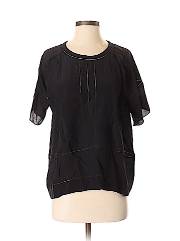 Club Monaco Short Sleeve Silk Top (view 1)