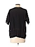 Club Monaco 100% Silk Black Short Sleeve Silk Top Size XS - photo 2