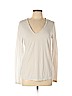 James Perse 100% Cotton Ivory Long Sleeve T-Shirt Size Lg (3) - photo 1