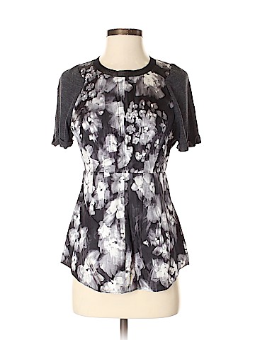Rebecca Taylor Short Sleeve Silk Top (view 1)