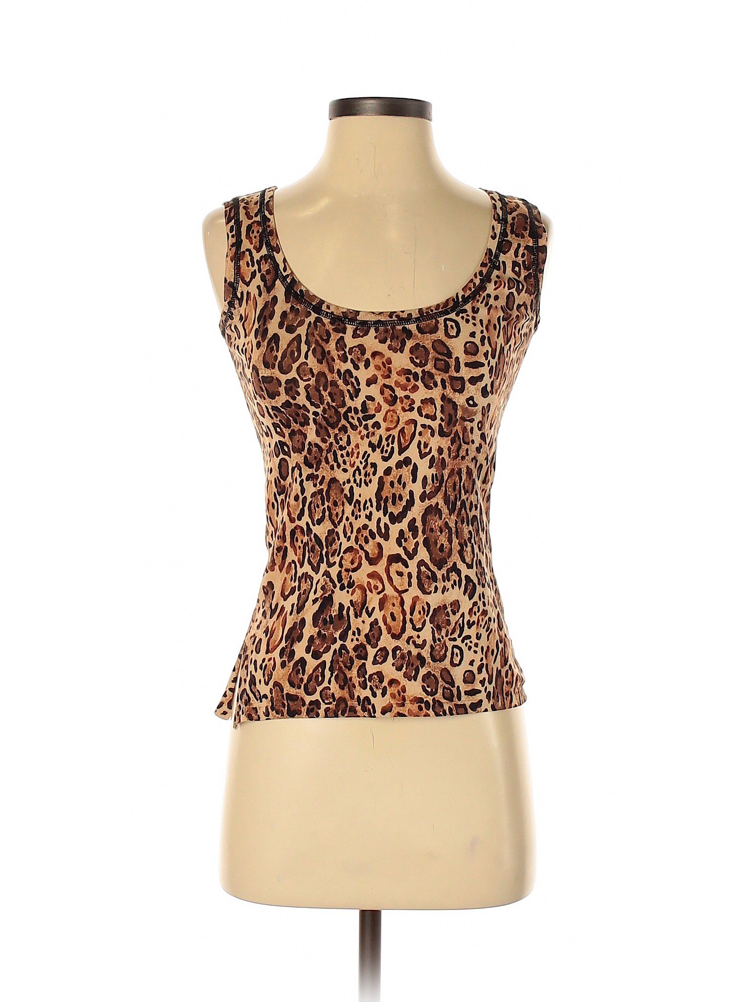 Spiegel Women Brown Sleeveless Silk Top XS | eBay