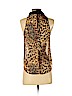 Aqua 100% Polyester Brown Sleeveless Blouse Size XS - photo 2
