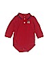 Gymboree 100% Cotton Solid Red Long Sleeve Onesie Size 12-18 mo - photo 1