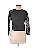 DKNY Black Long Sleeve Top Size L - photo 1