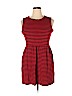 J. Crew Factory Store Red Casual Dress Size XL - photo 1