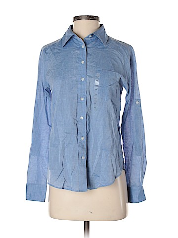 Ann Taylor LOFT Outlet Long Sleeve Button-Down Shirt (view 1)