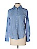 Ann Taylor LOFT Outlet 100% Cotton Blue Long Sleeve Button-Down Shirt Size XS - photo 1