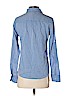 Ann Taylor LOFT Outlet 100% Cotton Blue Long Sleeve Button-Down Shirt Size XS - photo 2