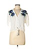 Rails White Short Sleeve Blouse Size S - photo 1