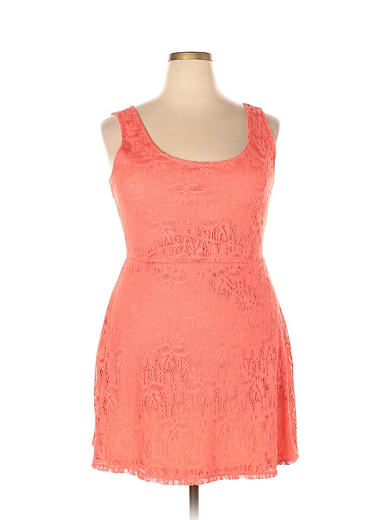 metaphor 100% Polyester Red Casual Dress Size XL - photo 1