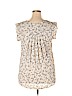 Pleione 100% Polyester Ivory Short Sleeve Top Size XL - photo 2