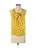 Club Monaco 100% Silk Yellow Sleeveless Silk Top Size XS - photo 1