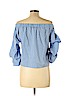 Romeo & Juliet Couture Blue 3/4 Sleeve Blouse Size L - photo 2
