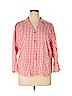 Lafayette 148 New York Pink Long Sleeve Button-Down Shirt Size XL - photo 1