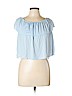 Topshop Blue Short Sleeve Top Size 10 - photo 1