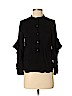 Club Monaco 100% Viscose Black Long Sleeve Blouse Size XS - photo 1