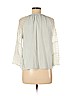 Lucky Brand Gray 3/4 Sleeve Blouse Size M - photo 2