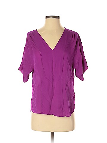 Rebecca Taylor Short Sleeve Silk Top (view 1)