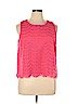 Kaari Blue 100% Polyester Pink Sleeveless Top Size XL - photo 1