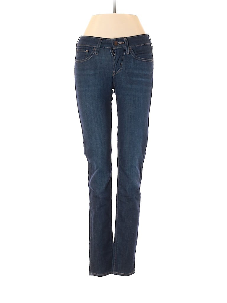 Levi's Solid Blue Jeans 24 Waist - 86% off | thredUP