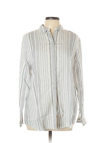Lafayette 148 New York Long Sleeve Button-Down Shirt (view 1)